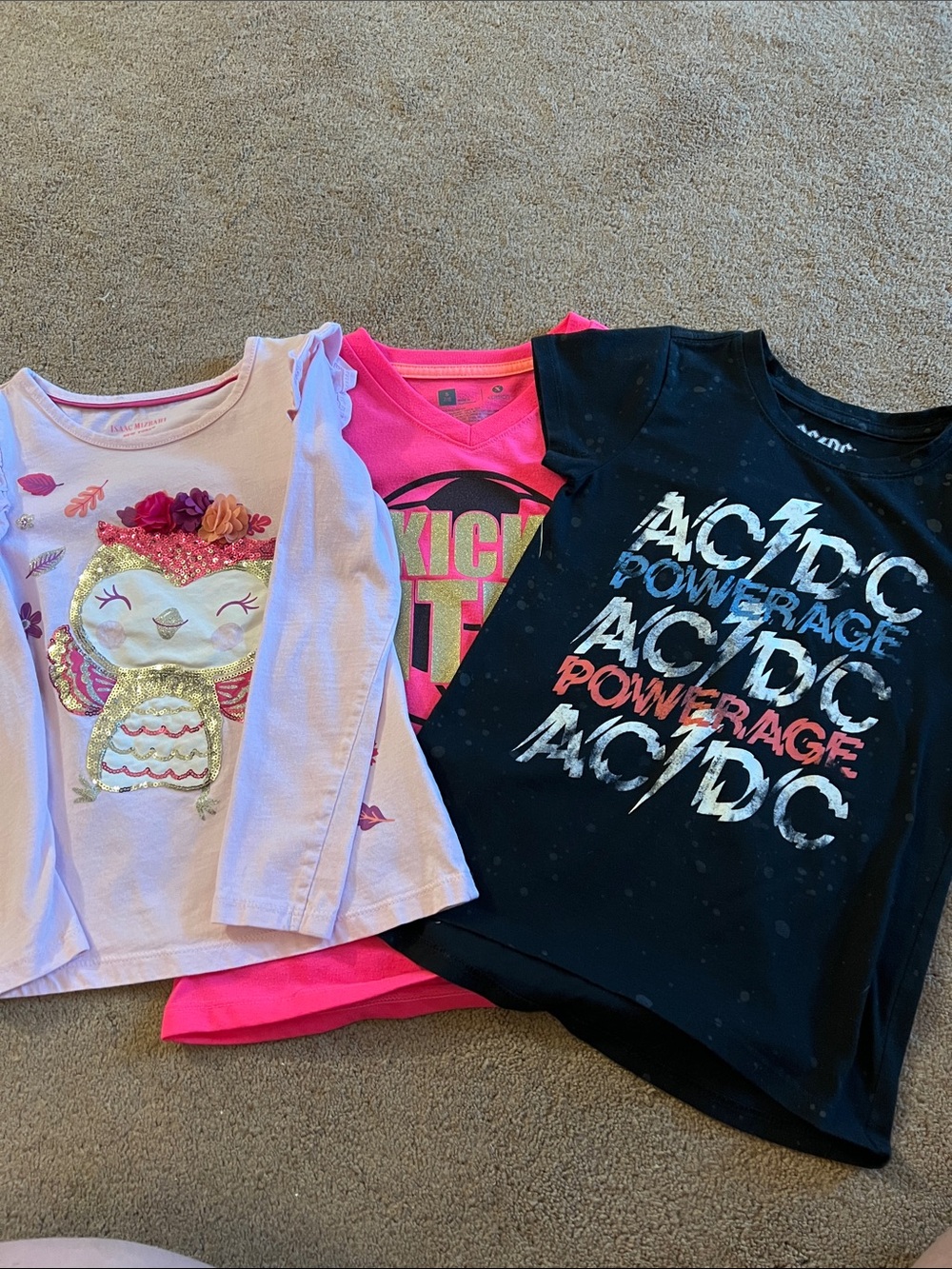 AC/DC Black Graphic Kids Tee - Black